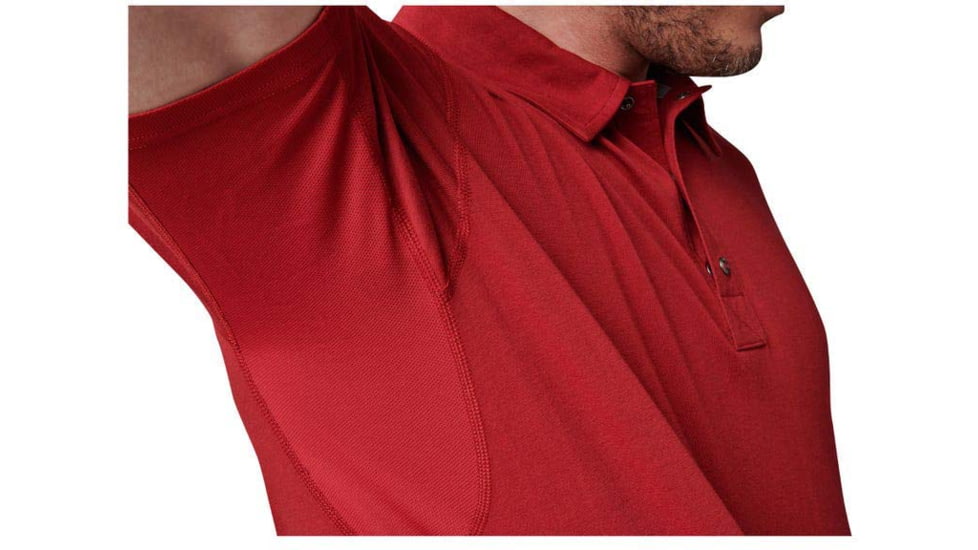 5.11 Tactical Archer Short Sleeve Polo - Mens, Cordovan Red, Large, 41241-520-L