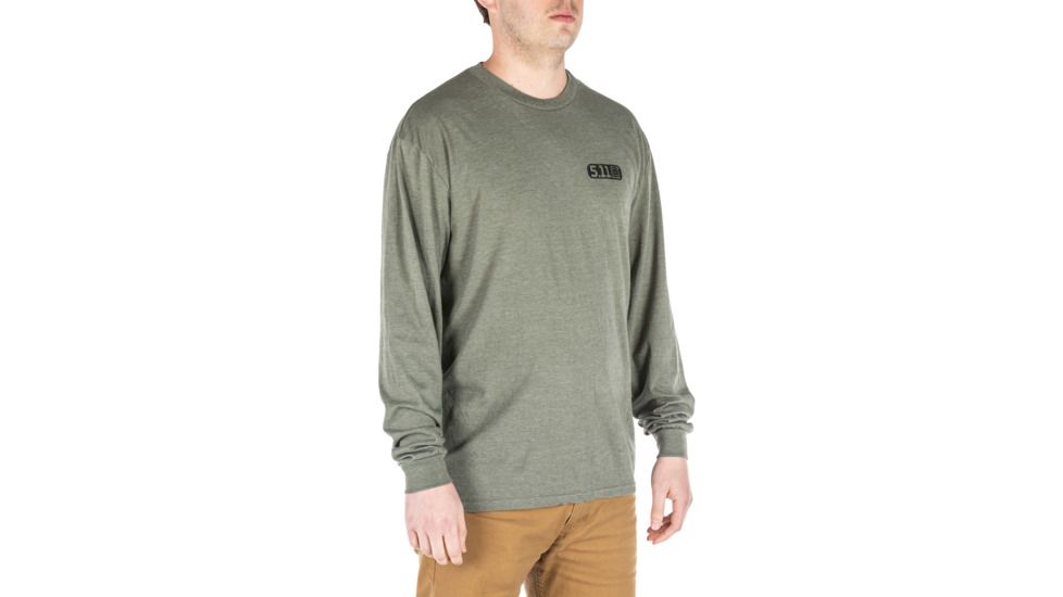 5.11 Tactical Banners And Bayonets Long Sleeve - Mens, Military Green Heather, Extra Large, 42111SH-223-XL
