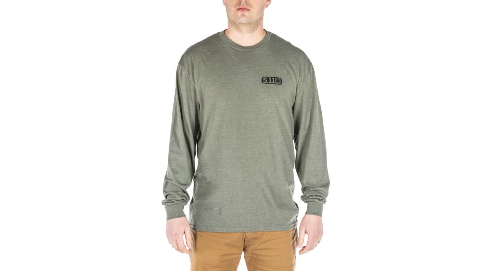 5.11 Tactical Banners And Bayonets Long Sleeve - Mens, Military Green Heather, Extra Large, 42111SH-223-XL