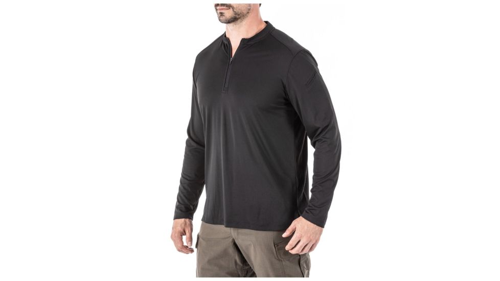 5.11 Tactical Catalyst 1/4 Zip Shirt - Mens, Black, 2XL, 82118-019-2XL