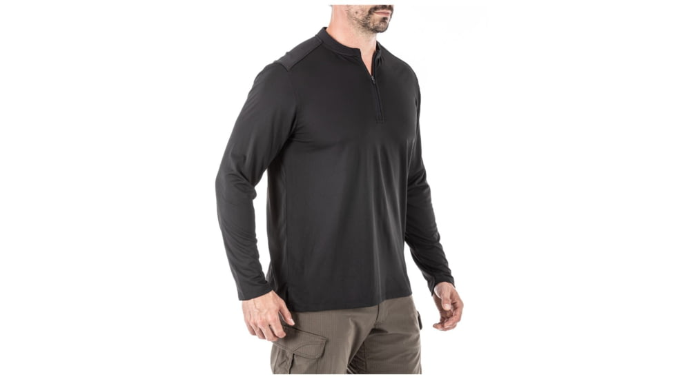 5.11 Tactical Catalyst 1/4 Zip Shirt - Mens, Black, 2XL, 82118-019-2XL