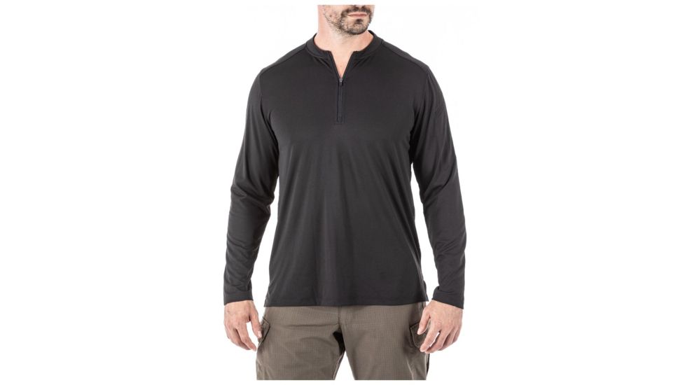 5.11 Tactical Catalyst 1/4 Zip Shirt - Mens, Black, 2XL, 82118-019-2XL