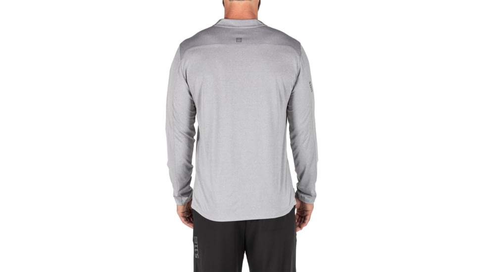 5.11 Tactical Catalyst 1/4 Zip Shirt - Mens, Heather Grey, Extra Large, 82118-016-XL