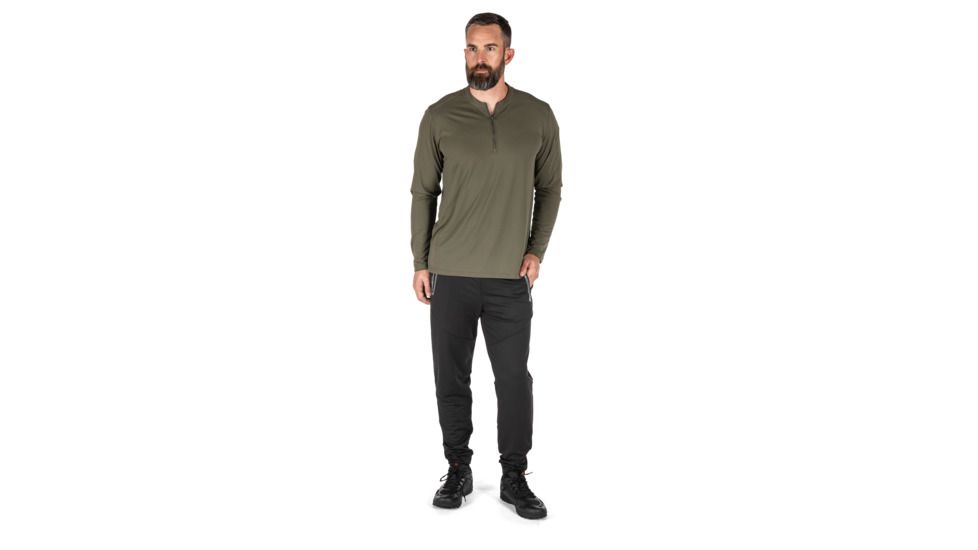 5.11 Tactical Catalyst 1/4 Zip Shirt - Men's, Ranger Green, S, 82118-186-S