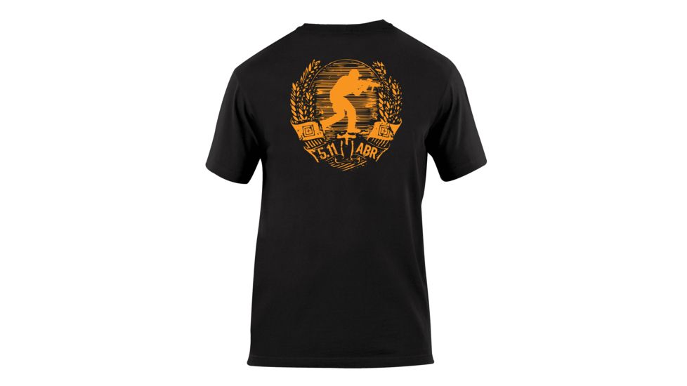 5.11 Tactical Crest Logo T Shirt - Black - L 41006BA-019-L