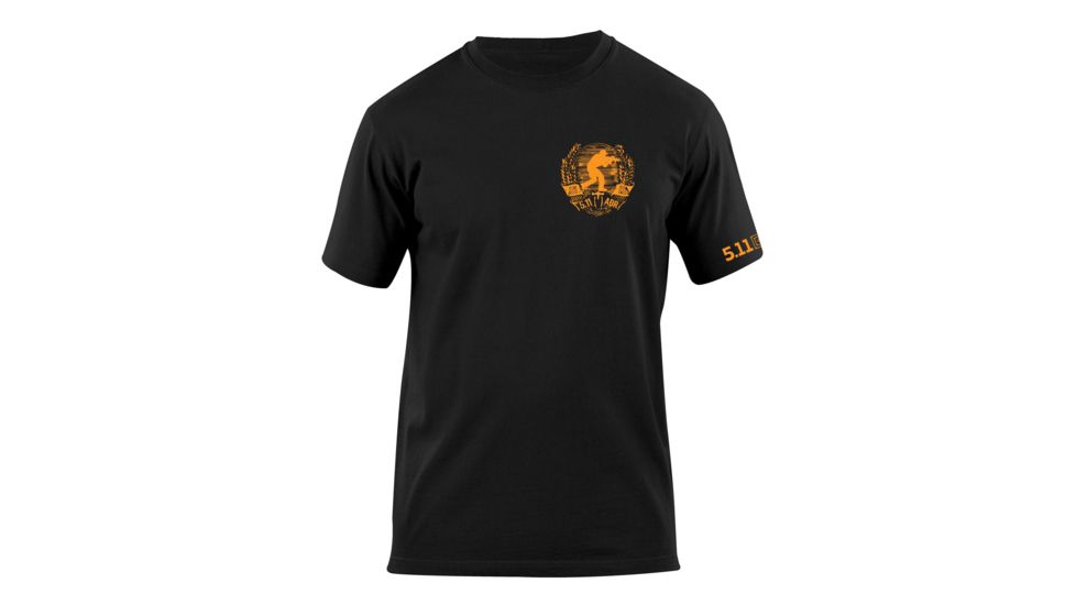 5.11 Tactical Crest Logo T Shirt - Black - L 41006BA-019-L