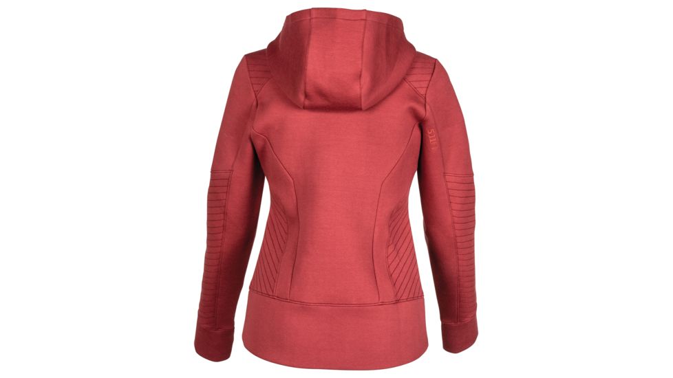 5.11 Tactical Emma Full Zip Sweatshirt - Womens, Cabernet, Large, 62079-569-L