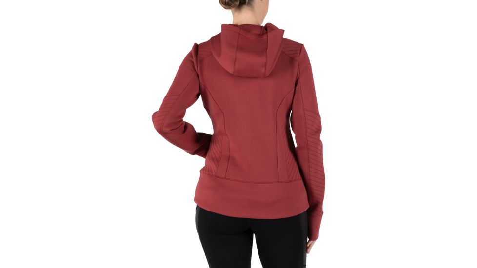 5.11 Tactical Emma Full Zip Sweatshirt - Womens, Cabernet, Large, 62079-569-L