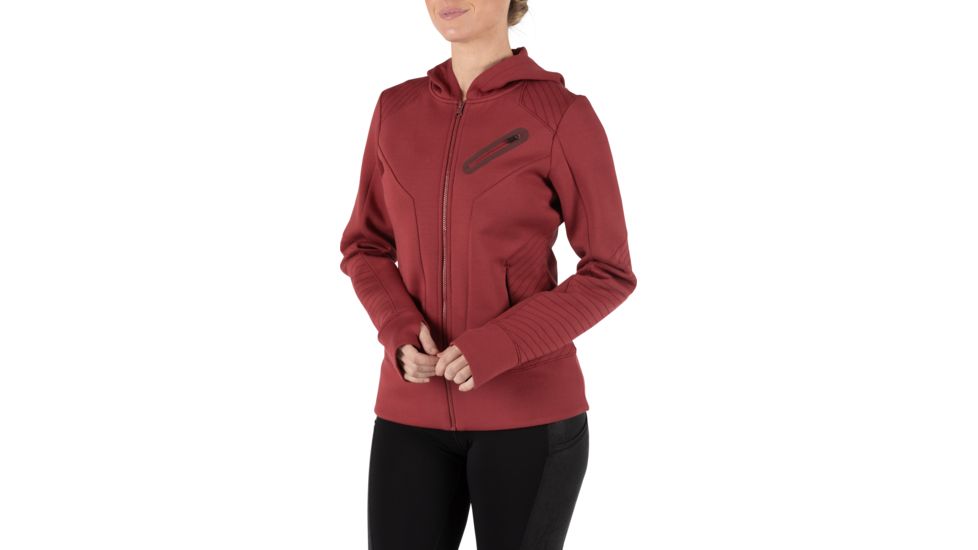 5.11 Tactical Emma Full Zip Sweatshirt - Womens, Cabernet, Large, 62079-569-L