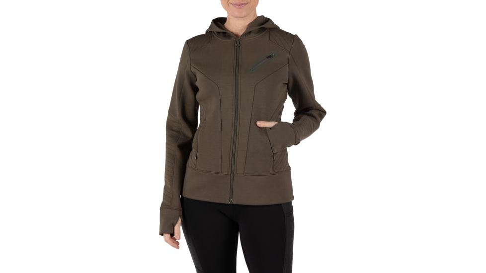 5.11 Tactical Emma Full Zip Sweatshirt - Womens, Tundra, Large, 62079-192-L