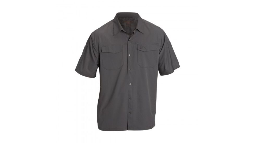 5.11 Tactical Freedom Flex Woven Short Sleeve Shirt - Men's, Storm, L, 71340-092-L