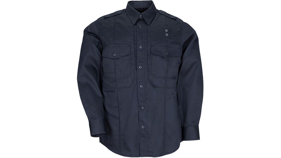 5.11 Tactical Taclite PDU Long Sleeve Class B Shirt - Men's, Midnight Navy, XLR, 72366-750-XL-R