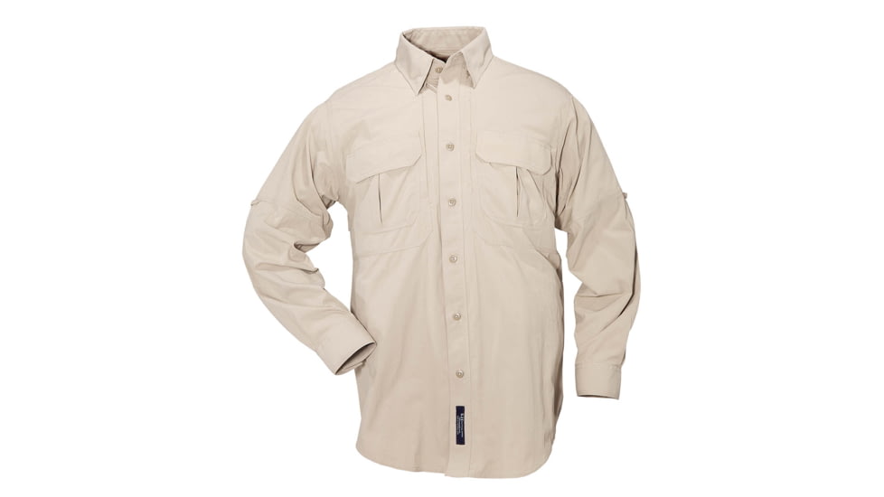 5.11 Tactical Nylon Tactical Long Sleeve Shirt - Khaki - 4XL 72158-055-4XL