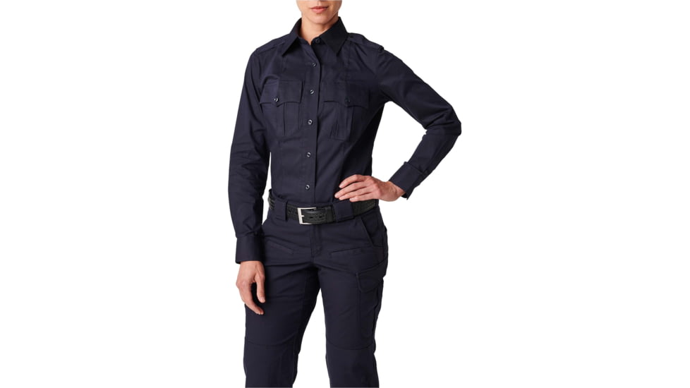 5.11 Tactical NYPD Stryke Ripstop L/S Shirt - Womens, NYPD Navy, 12, 62419-762-12