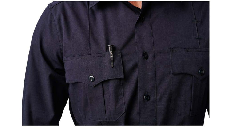 5.11 Tactical NYPD Stryke Ripstop LS TL - Mens, Medium, Tall, Uniform White, 72542T-762-M-T