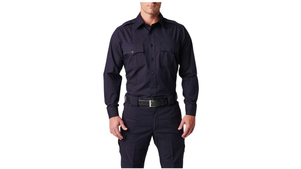 5.11 Tactical NYPD Stryke Ripstop LS TL - Mens, Medium, Tall, Uniform White, 72542T-762-M-T