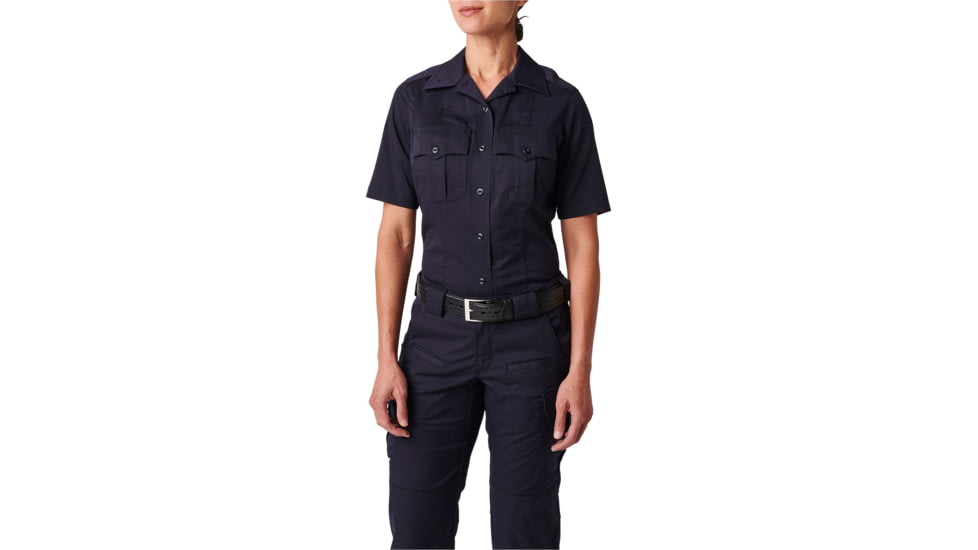 5.11 Tactical NYPD Stryke Twill S/S Shirt - Womens, NYPD Navy, 6, 61334-762-6