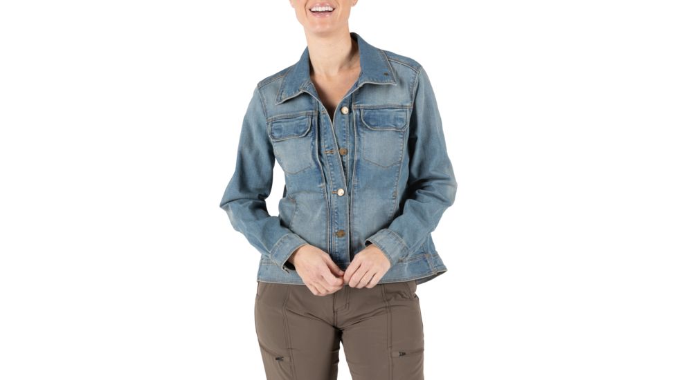 5.11 Tactical Penelope Denim Jacket - Womens, Lw Indigo, Extra Small, 38080-646-XS