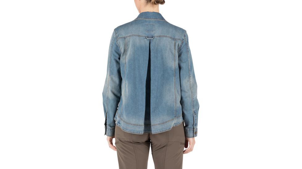 5.11 Tactical Penelope Denim Jacket - Womens, Lw Indigo, Extra Small, 38080-646-XS