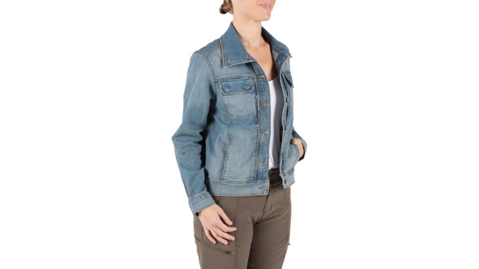 5.11 Tactical Penelope Denim Jacket - Womens, Lw Indigo, Extra Small, 38080-646-XS