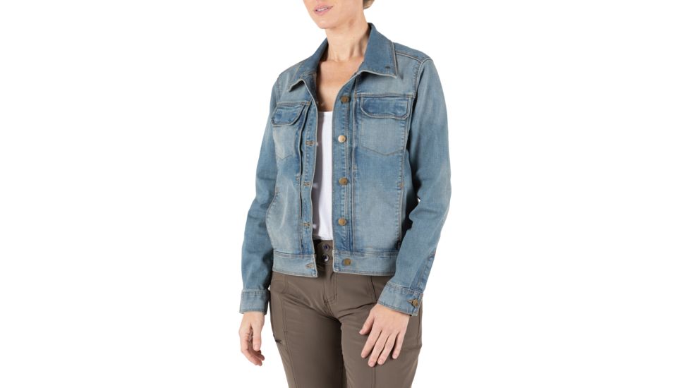 5.11 Tactical Penelope Denim Jacket - Womens, Lw Indigo, Extra Small, 38080-646-XS
