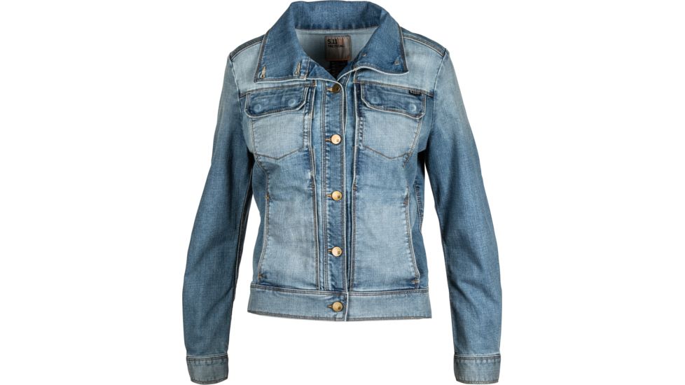 5.11 Tactical Penelope Denim Jacket - Womens, Lw Indigo, Extra Small, 38080-646-XS