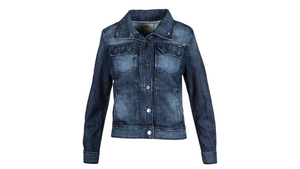 5.11 Tactical Penelope Denim Jacket - Womens, Pac Indigo, Large, 38080-640-L