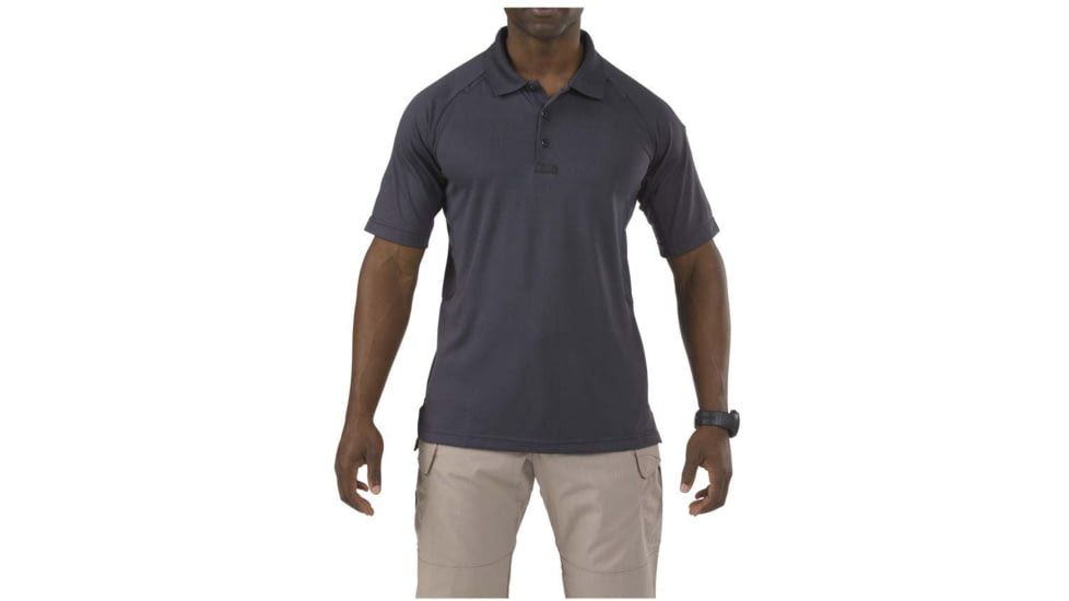 5.11 Tactical Performance Short Sleeve Polo - Men's, Charcoal, Extra Large, 71049T-018-4XL