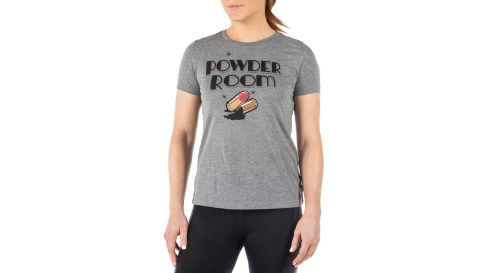 5.11 Tactical Powder Room Tee - Men's, Grey Heather, Large, 31222UG-097-L