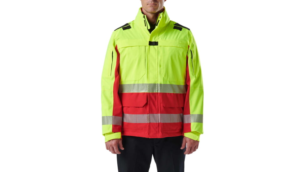 5.11 Tactical Responder Hi-Vis Parka 2.0 - Mens, Range Red, Extra Large, 48379-477-XL