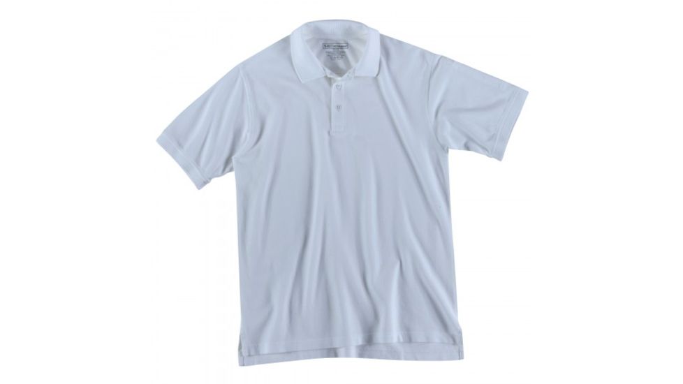 5.11 Tactical UTILITY S/S POLO - Men's, White, L, 41180-010-L