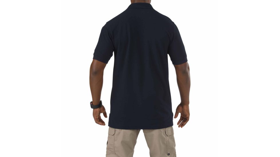 5.11 Tactical Short Sleeve Utility Polo Shirt, Dark Navy, Size L 41180-724-L