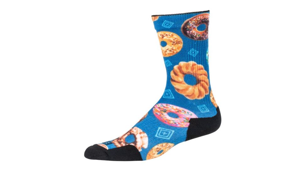 5.11 Tactical Sock &amp; Awe Donut Time - Mens, Multi, Large, 10041AX-999-L