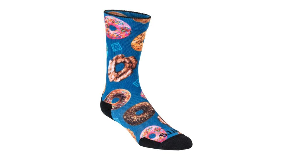 5.11 Tactical Sock &amp; Awe Donut Time - Mens, Multi, Large, 10041AX-999-L