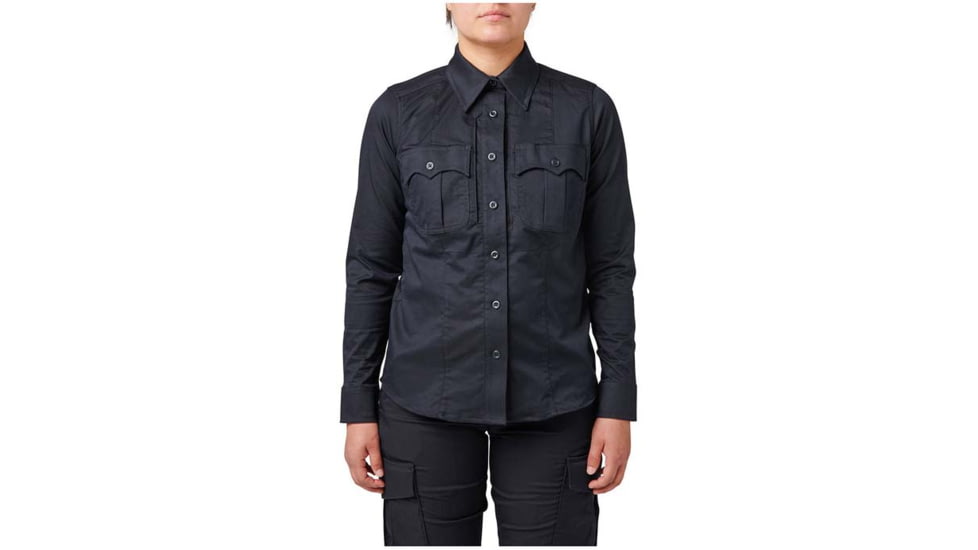 5.11 Tactical Stryke PDU Twill Long Sleeve Class B - Womens, Extra Small, Regular, Uniform White, 62425-019-XS-R