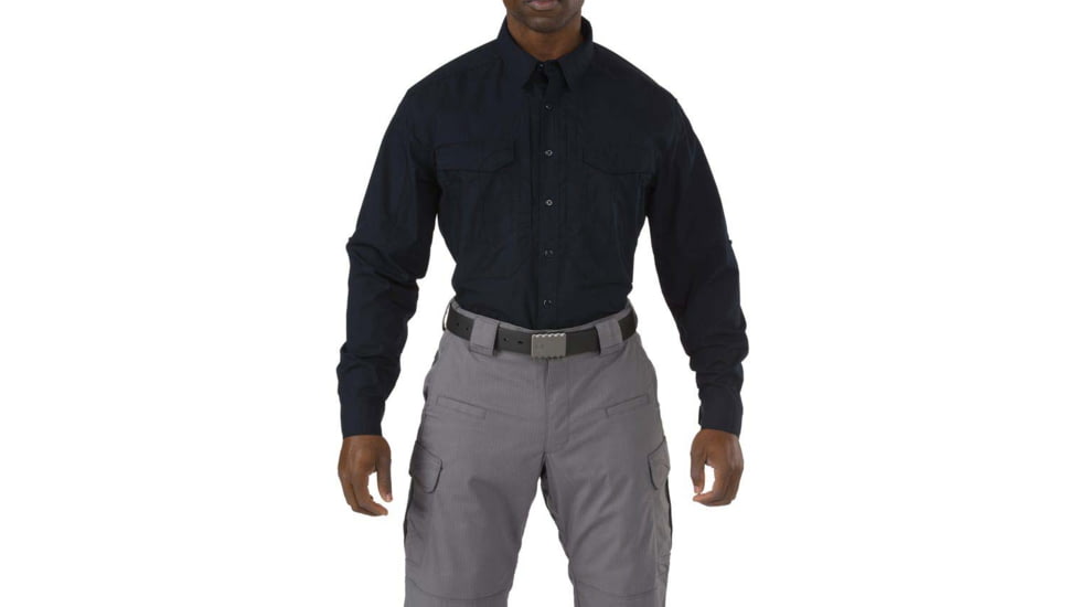 5.11 Tactical Stryke PDU Twill Class B Sleeve Shirt - Mens, 2XL, Tall, Waist: , Midnight Navy, 71407-750-2XL-T