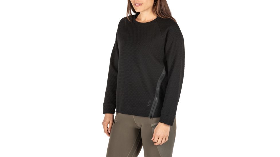 5.11 Tactical Victoria Top Pullover - Womens, Black, Extra Large, 66007-019-XL