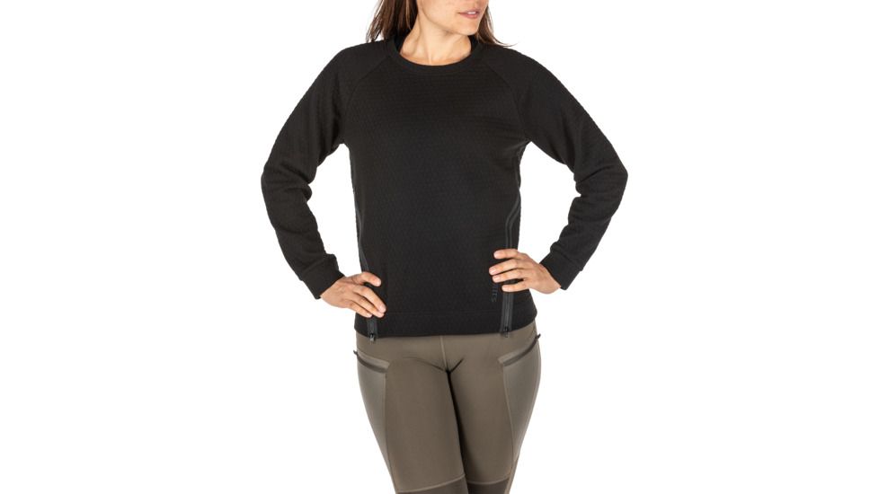 5.11 Tactical Victoria Top Pullover - Womens, Black, Extra Large, 66007-019-XL