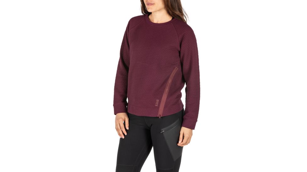 5.11 Tactical Victoria Top Pullover - Womens, Fig, Large, 66007-560-L