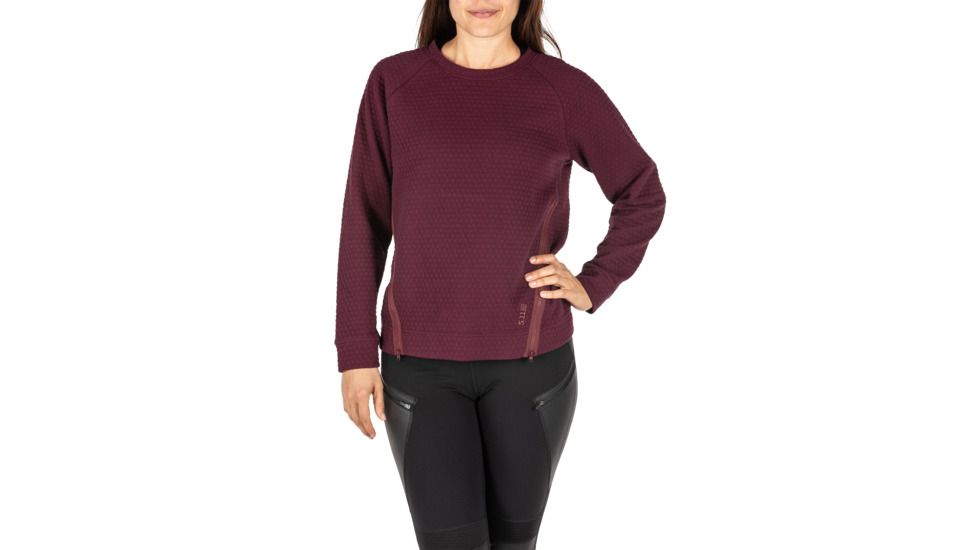 5.11 Tactical Victoria Top Pullover - Womens, Fig, Large, 66007-560-L