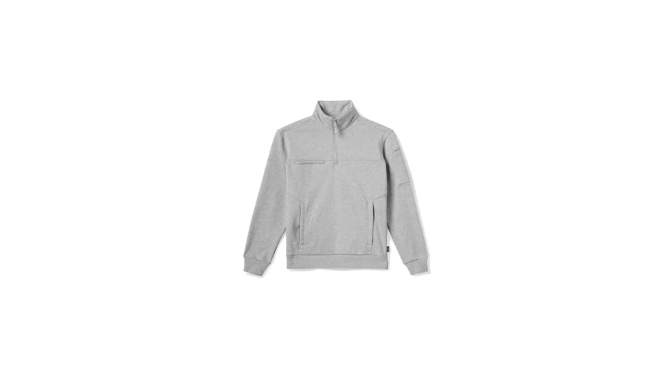 5.11 Tactical Women's Job Shirt 1/4 Zip, Regular, Small, Heather Gray, 5-7610087016SR