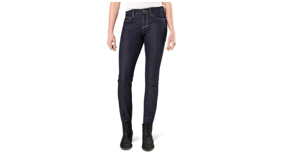 5.11 Tactical Womens Defender-flex Jeans Slim Fit, Indigo - 64427-718-0-L