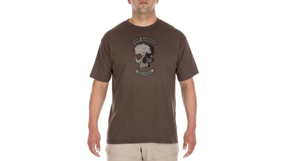 5.11 Tactical Topo Skull Tee, Chocolate - 41195AH-103-2XL