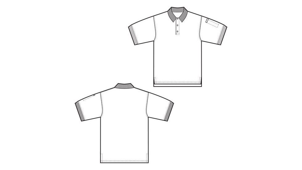 5.11 Tactical Professional Short Sleeve Polo - Men's, Small, Regular, White, 41060-010-S