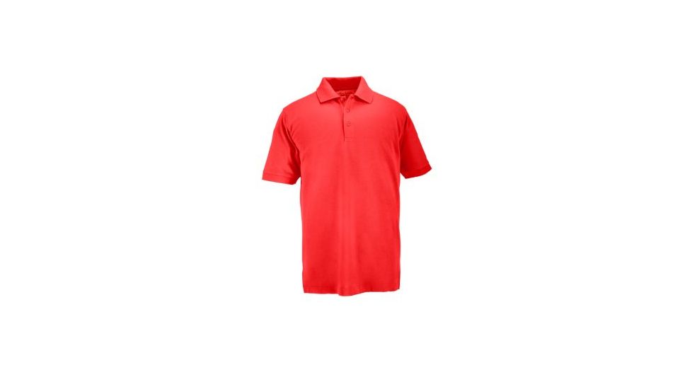 5.11 Tactical Professional Short Sleeve Polo - Men's, Small, Regular, Range Red, 41060-477-S