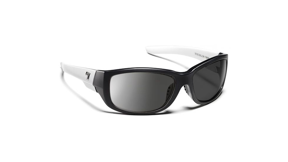 7eye 865946 Dillon Rx Progressive Sunglasses Active Lifestyle Ebony Ivory Frames