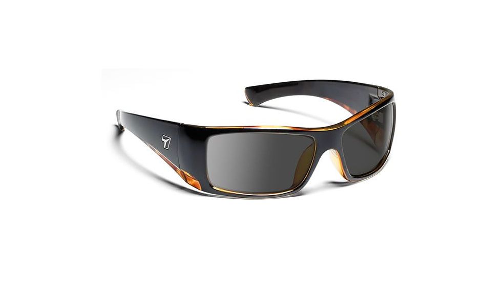7eye 815546 Mens Shaun Prescription Single Vision Sunglasses Active Lifestyle Black Tortoise Frames