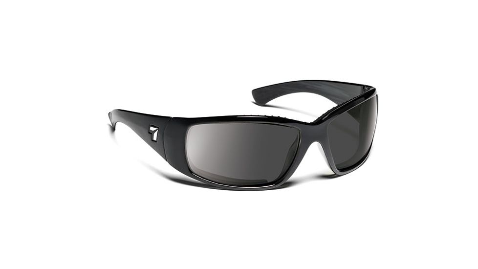 7eye 570141 Mens Taku Rx Progressive Sunglasses Airdam Matte Black Frames