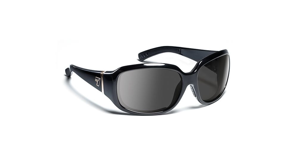 7eye 580541 Womens Mistral Rx Progressive Sunglasses Airdam Glossy Black Frames