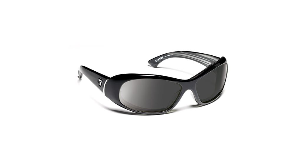 7eye 560541 Womens Zephyr Rx Progressive Sunglasses Airdam Glossy Black Frames